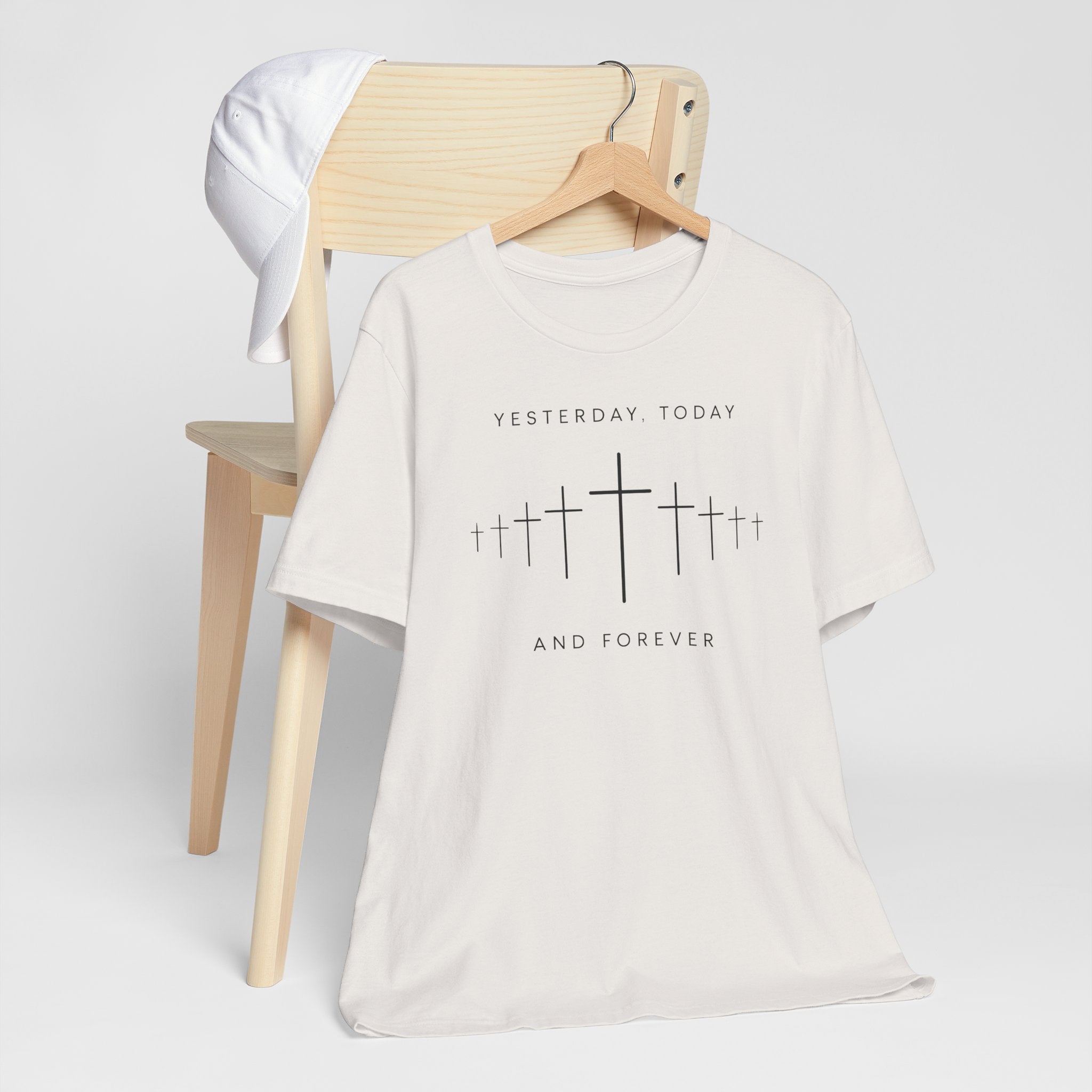 Faith-Inspired Short Sleeve Tee - Yesterday Today and Forever