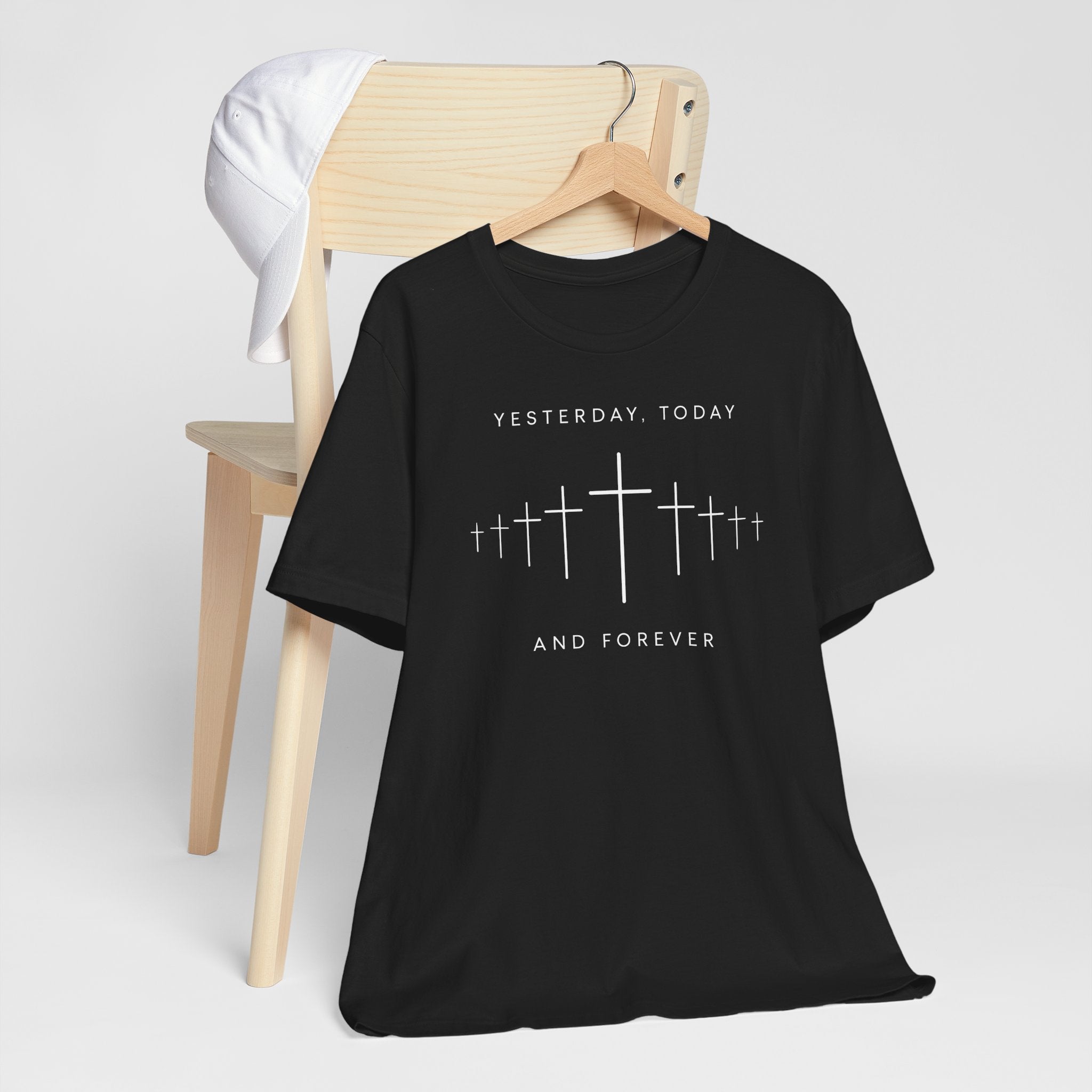 Faith-Inspired Short Sleeve Tee - Yesterday Today and Forever