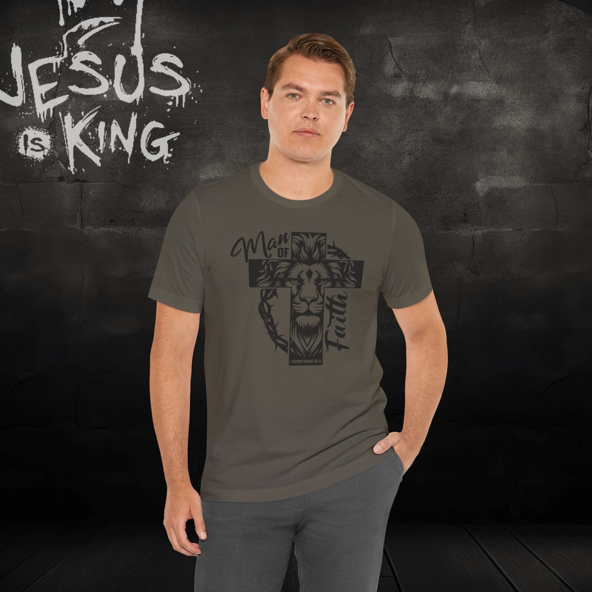 Man of Faith Lion Tee