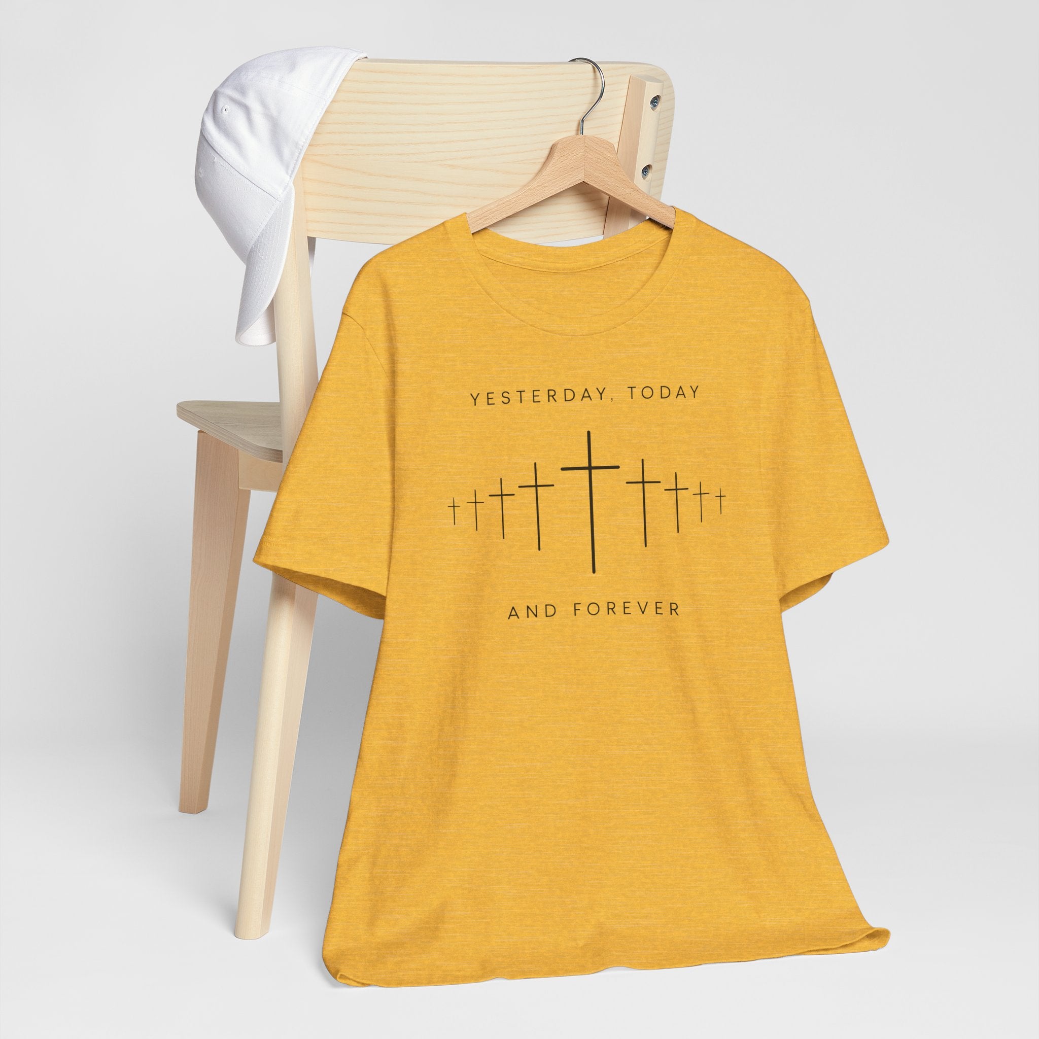 Faith-Inspired Short Sleeve Tee - Yesterday Today and Forever